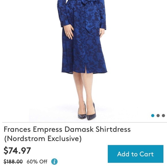 Gal Meets Glam Blue dress NWT - Picture 8 of 8